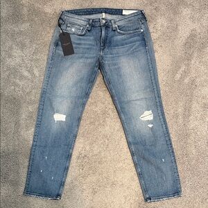 NWT Rag & Bone Low-rise Slim Boyfriend Distressed Jeans